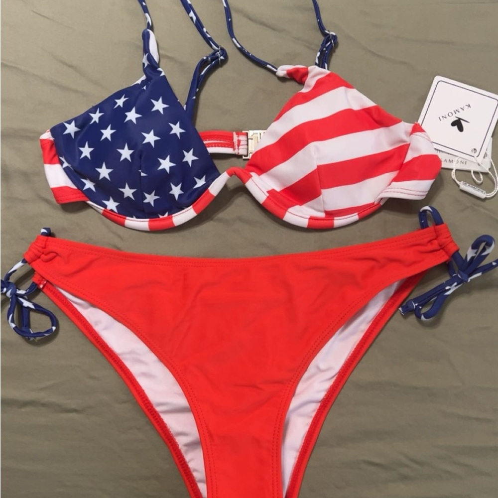 American Flag Bikini Set - Red, White & Blue